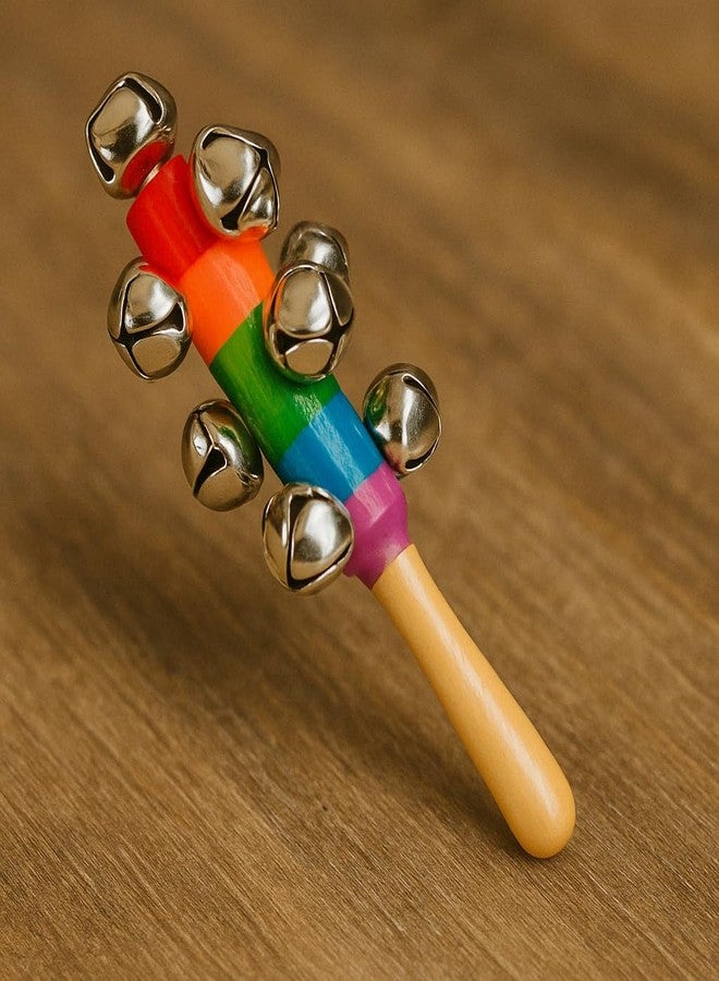Vemlons Wooden Toy Jhunjhuna Wooden Non Toxic Colorful Rattle Toys for New Born Baby, Musical Infant Toy, / Dugi Dugi Rattle Sweet Cuddle Infant of JhunJhuna/lakdi ka jhunjhuna - Image 4